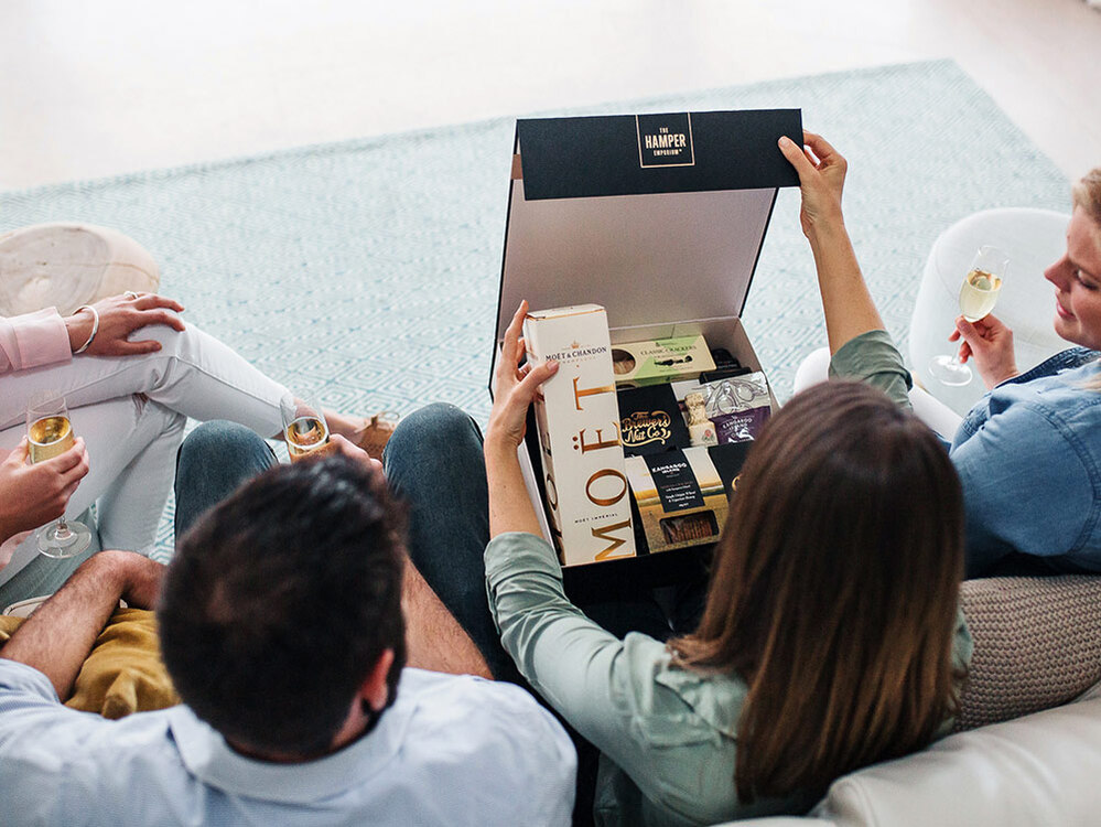 Image of Moet & Gourmet Nibbles Hamper